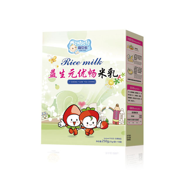 萌貝樂益生元優(yōu)暢米乳-盒裝