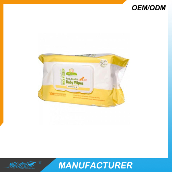 蝶雅絲100片裝面部和手部嬰兒濕巾