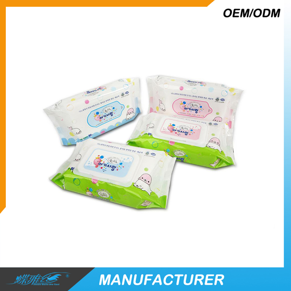 蝶雅絲80片裝塑料翻蓋寶寶濕巾
