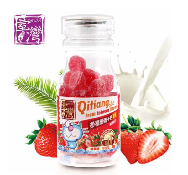 齊天蓋牌多種營(yíng)養(yǎng)+鈣軟糖(草莓味)