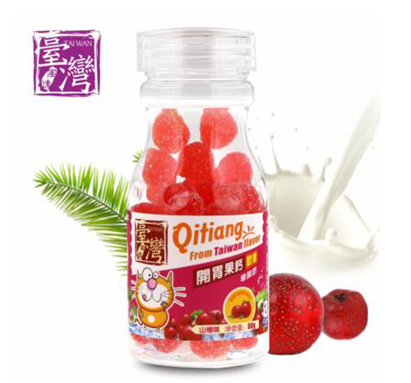 齊天蓋牌開(kāi)胃果鈣軟糖(山楂味)