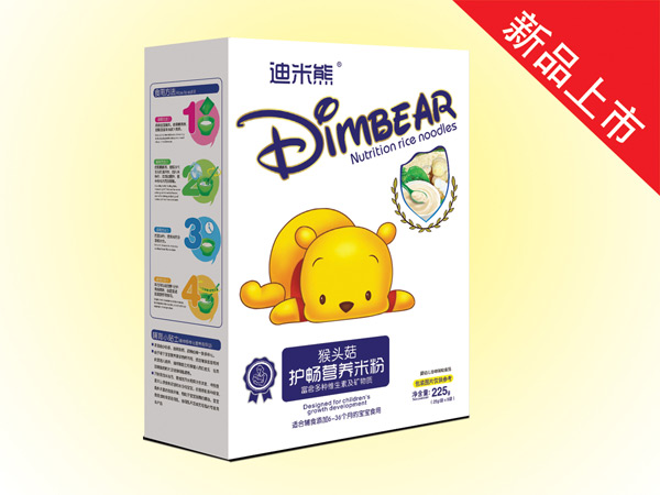 迪米熊護(hù)暢營養(yǎng)米粉-猴頭菇盒裝