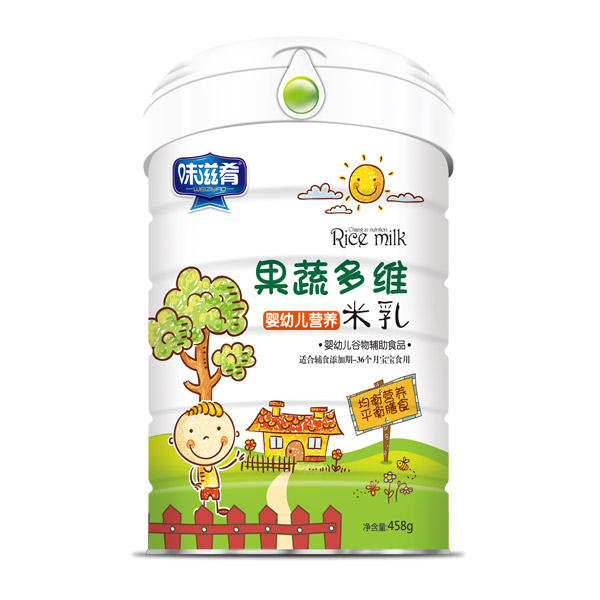 味滋肴嬰幼兒營(yíng)養(yǎng)米乳罐裝-果蔬多維