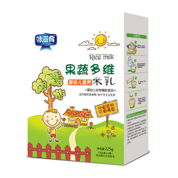 味滋肴嬰幼兒營(yíng)養(yǎng)米乳盒裝-果蔬多維