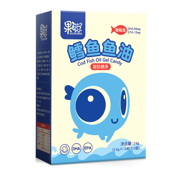 果聰鱈魚(yú)魚(yú)油凝膠糖果