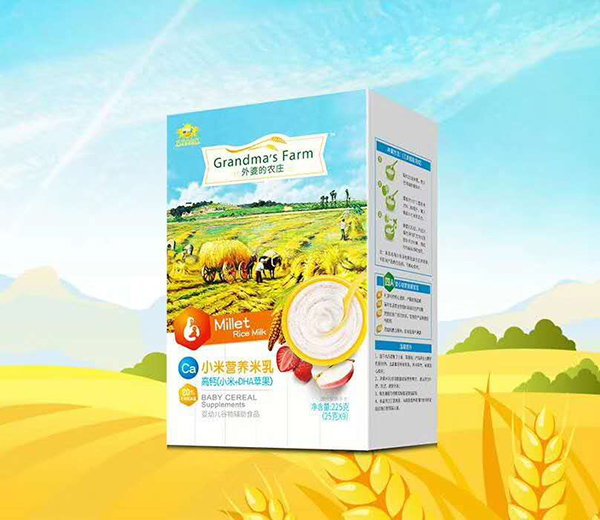 外婆的農莊小米營養(yǎng)米乳-高鈣(小米+DHA蘋果)盒裝