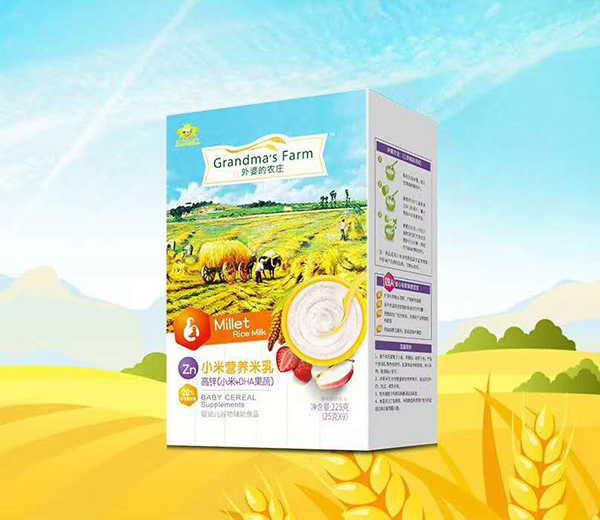 外婆的農莊小米營養(yǎng)米乳-高鋅(小米+DHA果蔬)盒裝
