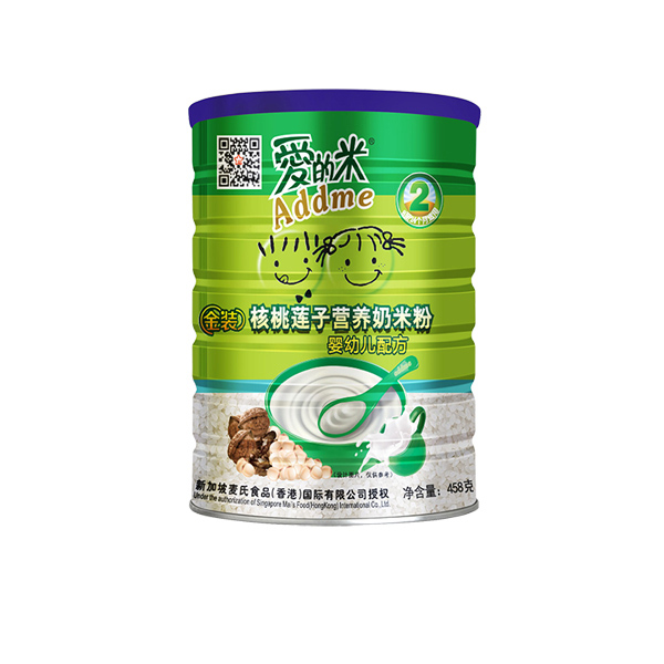 愛的米罐嬰幼兒核桃蓮子奶米粉 458g