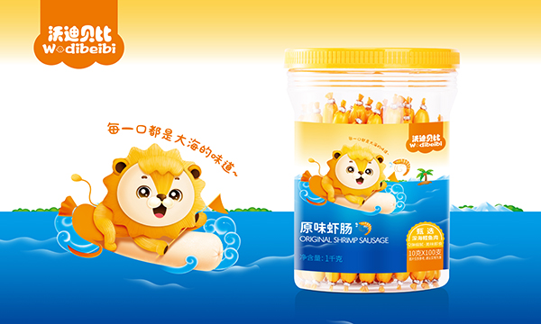 沃迪貝比原味蝦腸1kg