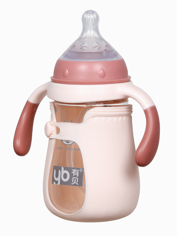 有貝玻璃奶瓶4081 粉色
