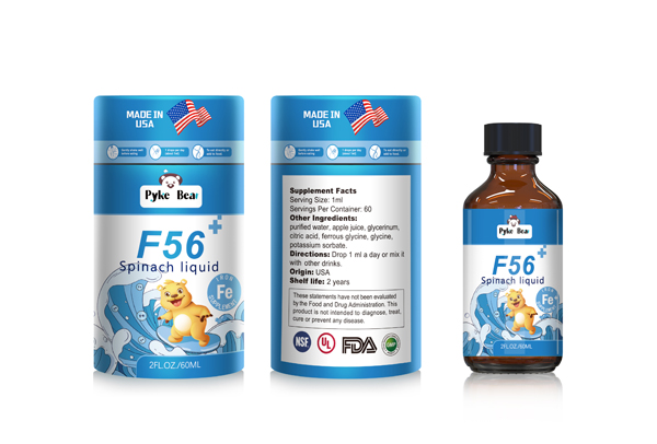 派克熊牌F56菠菜飲液(鐵滴劑)