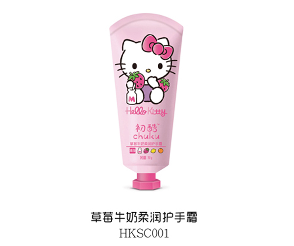 Hello Kitty初酷草莓牛奶柔潤(rùn)護(hù)手霜 50g