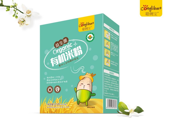 聰俐寶益生菌有機米粉 盒裝