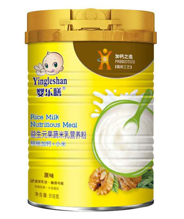嬰樂(lè)膳益生元果蔬米乳營(yíng)養(yǎng)粉原味 核桃加鈣+小米
