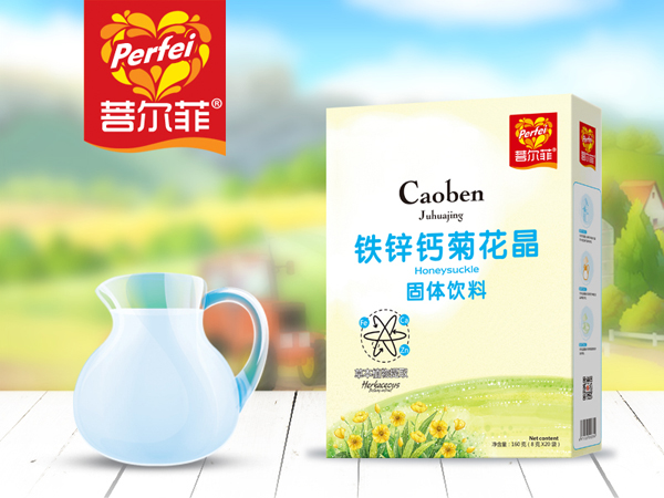 菩爾菲鈣鐵鋅菊花晶 盒裝