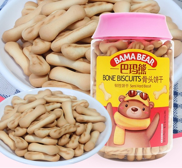 麥丹郎休閑餅干OEM代加工 骨頭餅干