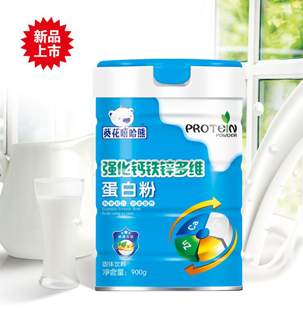 葵花嘻哈熊蛋白粉 強化鈣鐵鋅多維