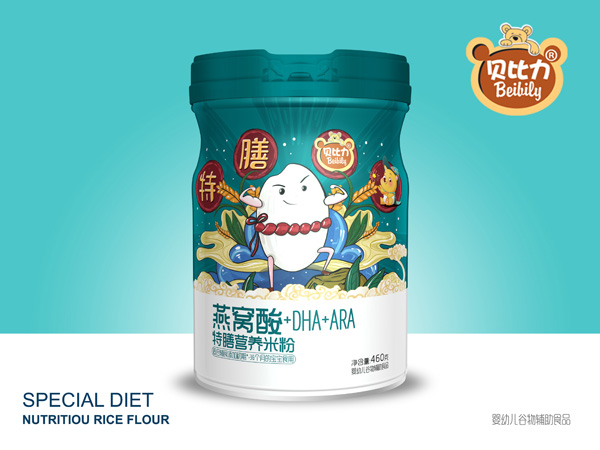 貝比力燕窩酸+DHA+ARA特膳營養(yǎng)米粉