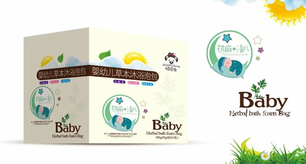 頑皮蟲(chóng)草本沐浴泡包 (熱痱清火)