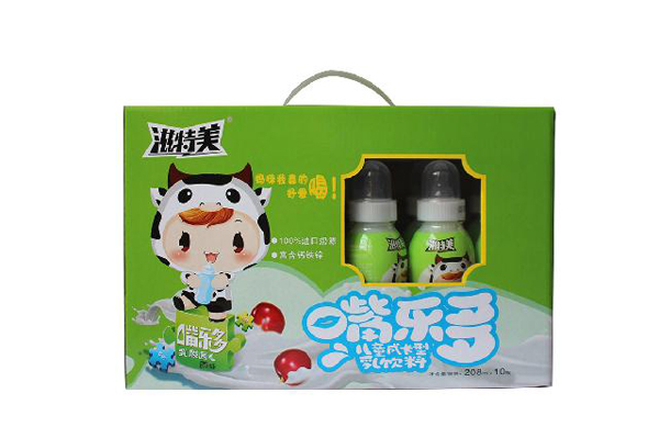 滋特美嘴樂多兒童成長(zhǎng)型乳飲料 10瓶箱裝 綠色