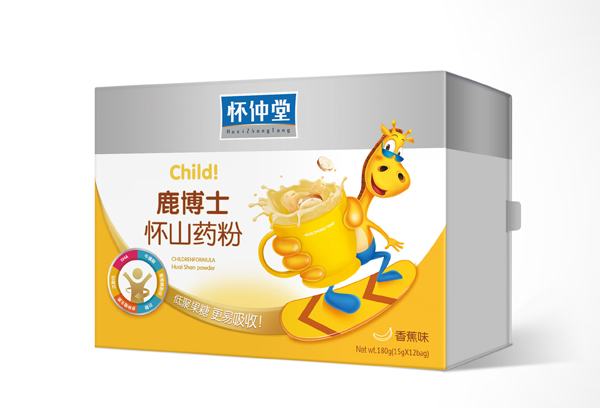 懷仲堂鐵棍山藥粉盒裝香蕉