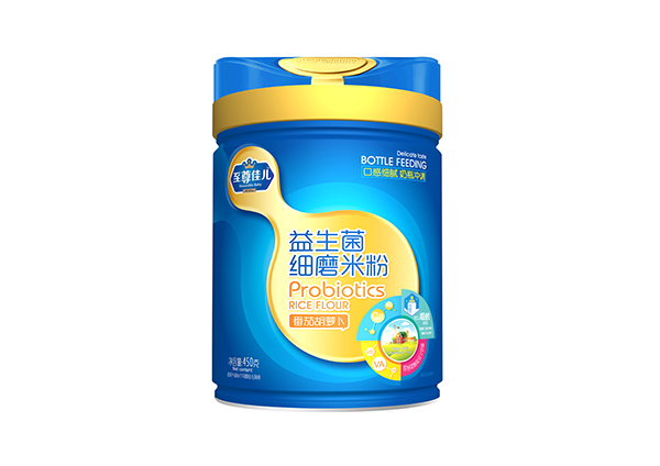 至尊佳兒益生菌細(xì)磨米粉聽(tīng)裝 番茄胡蘿卜