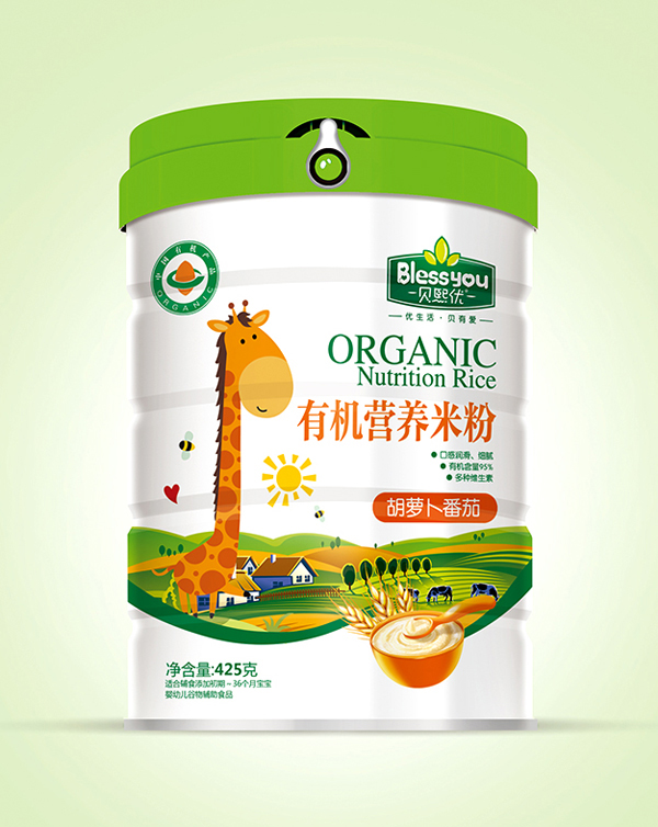 貝熙優(yōu)一標(biāo)一碼有機(jī)米粉425克聽裝(胡蘿卜番茄).jpg