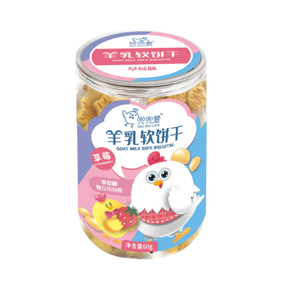 兜兜愛羊乳軟餅干 草莓味
