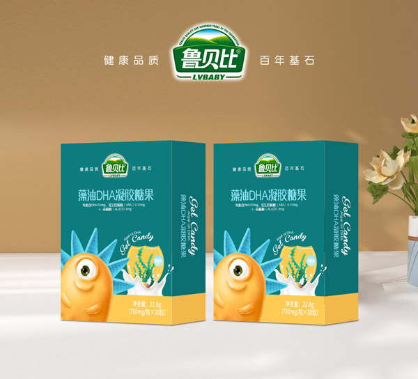 魯貝比藻油DHA凝膠糖果-盒裝