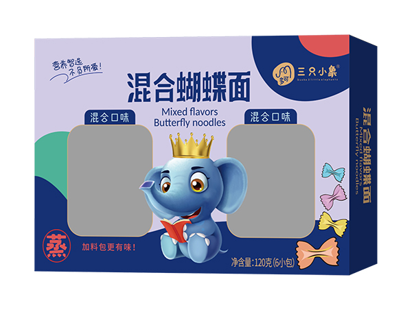 多可三只小象混合蝴蝶面 混合口味