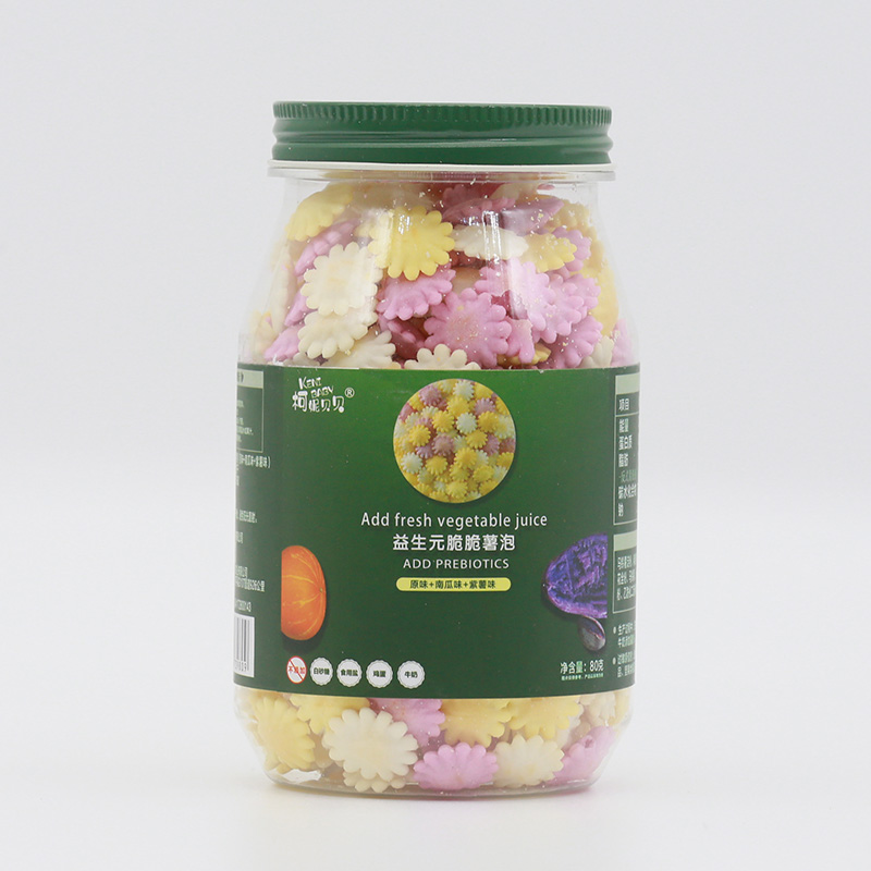 柯妮貝貝益生元脆脆薯泡-原味+南瓜味+紫薯味