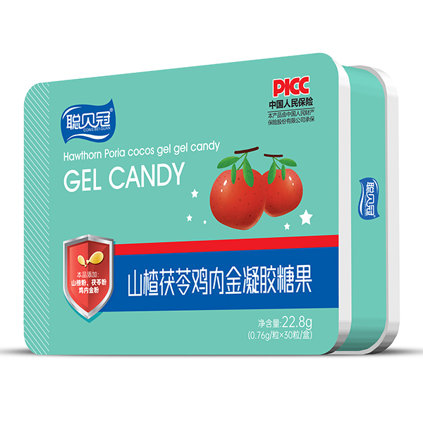 聰貝冠山楂茯苓雞內(nèi)金凝膠糖果鐵盒