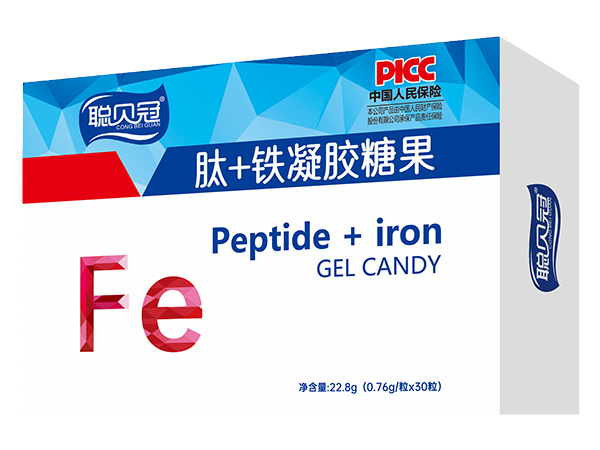 聰貝冠肽+鐵凝膠糖果盒裝