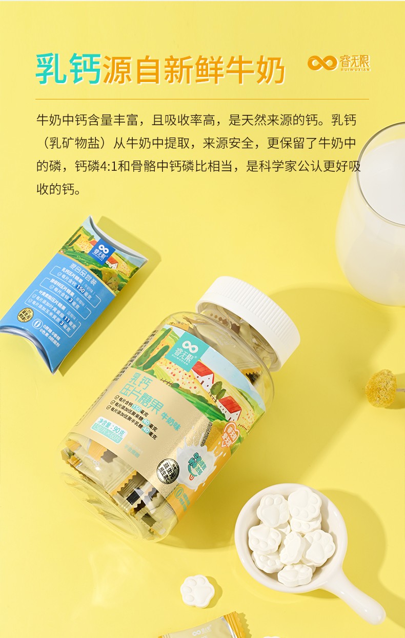 睿無(wú)限乳鈣壓片糖果60片詳情 (2).jpg