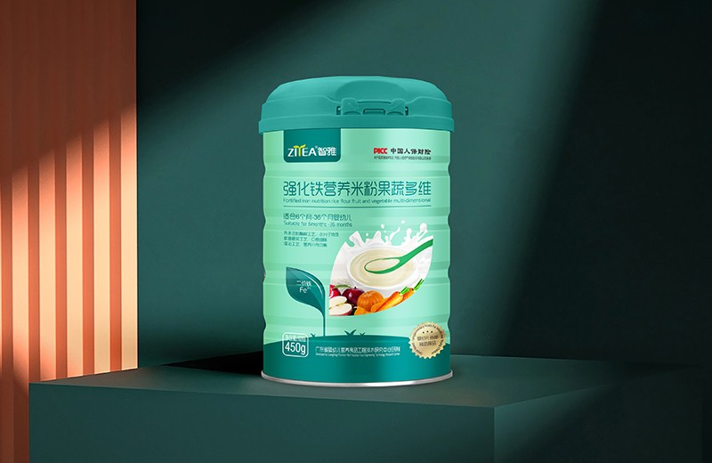 智雅強(qiáng)化鐵營養(yǎng)米粉果蔬多維 罐裝