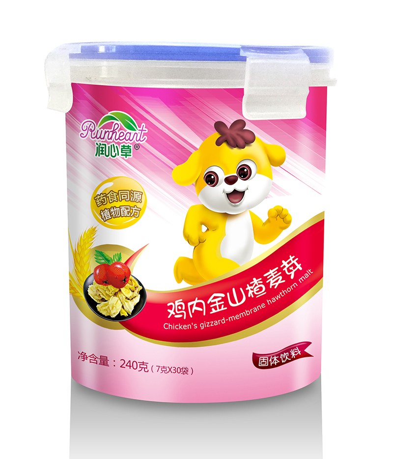 潤心草雞內(nèi)金山楂麥芽固體飲料240克