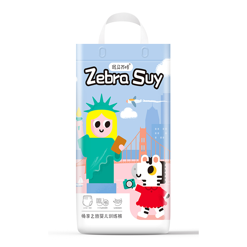 斑馬蘇怡暢享之旅嬰兒訓練褲XXXL