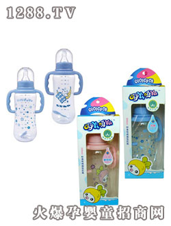 咿咿呀呀標(biāo)準有柄圓弧奶瓶300ml