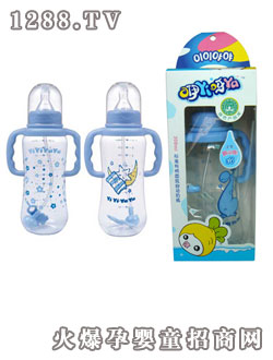 咿咿呀呀標(biāo)準有柄圓弧自動奶瓶300ml