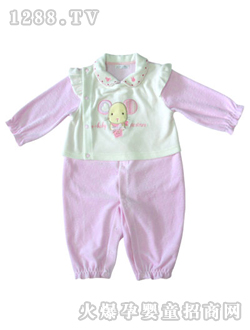 如意寶貝甜心小伙伴側(cè)開(kāi)雙用袍