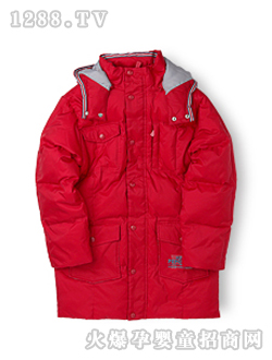 小豬班納紅色長(zhǎng)款冬裝