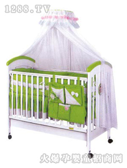 愛嬰寶木床MC150綠