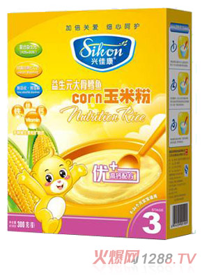 興佳康盒裝益生元大骨鱈魚玉米粉3段