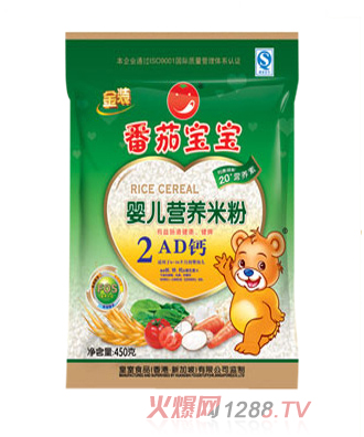 番茄寶寶AD鈣嬰兒米粉450g