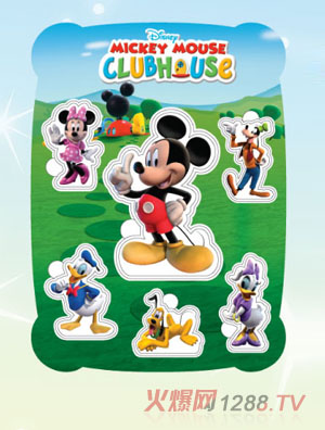 迪士尼米奇形象認知畫板