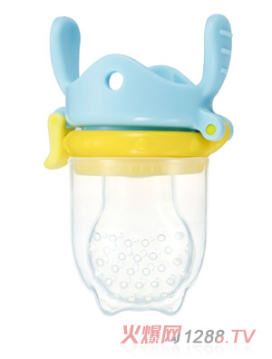 親親我嬰兒帶蓋藍色圓頭咬咬樂