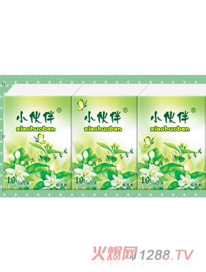 小伙伴新綠花面巾紙