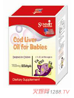 Summit魚(yú)肝油軟膠囊60