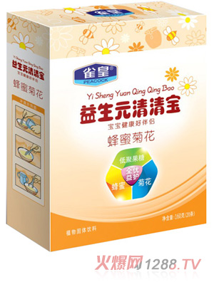 雀皇益生元蜂蜜菊花清清寶160g