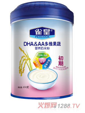 雀皇450g多維果疏營養(yǎng)奶米粉(初期)